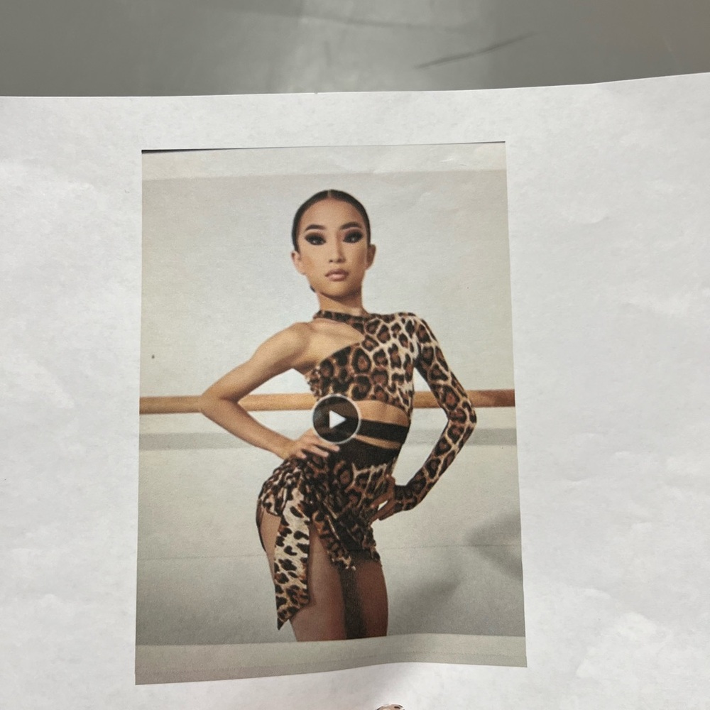 Leopard Print One-Shoulder Dress